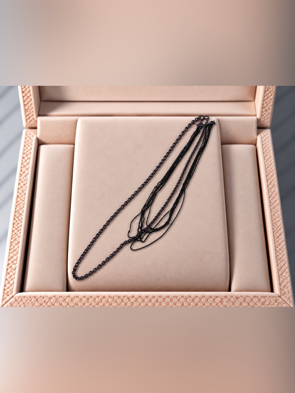 Bronze Multi-Strand Chain Necklace